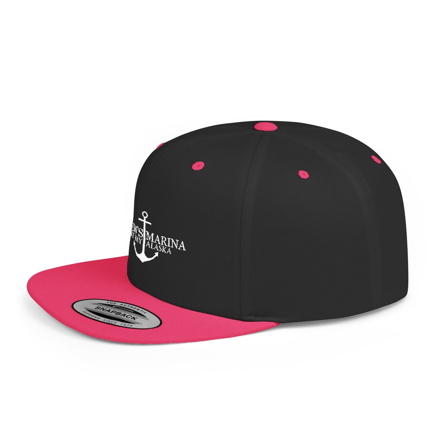 Stylish Flat Bill Snapback Hat with Anchor Design - Perfect for Summer Adventures