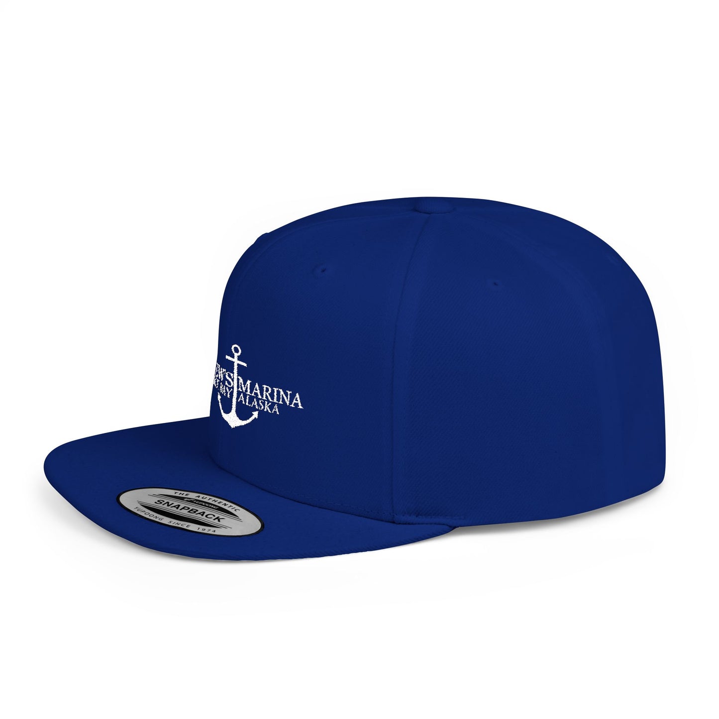 Stylish Flat Bill Snapback Hat with Anchor Design - Perfect for Summer Adventures
