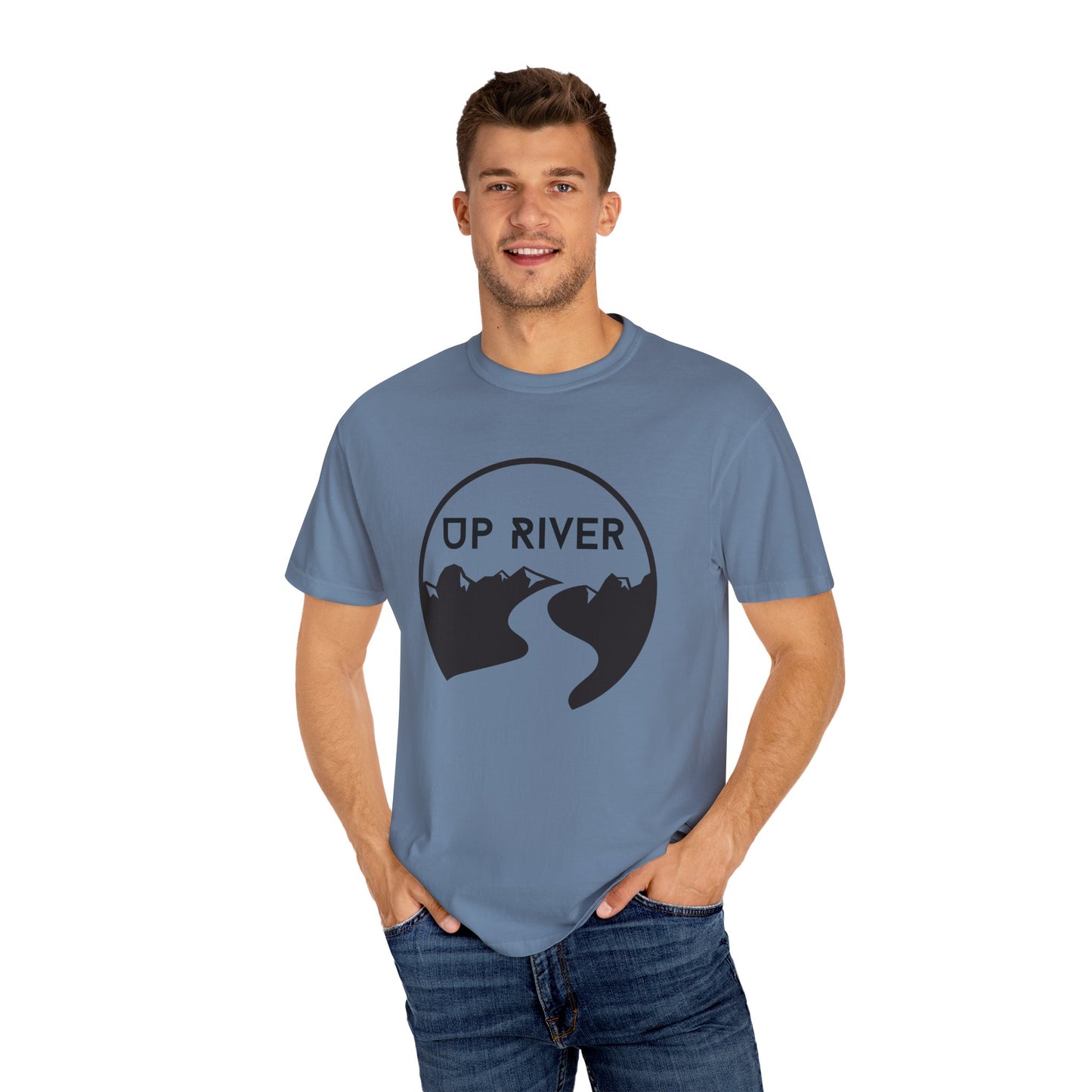 Up River Unisex Garment-Dyed T-shirt