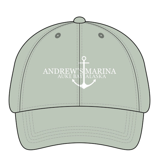 Women's Anchor Cap with Print Undervisor (Embroidery)
