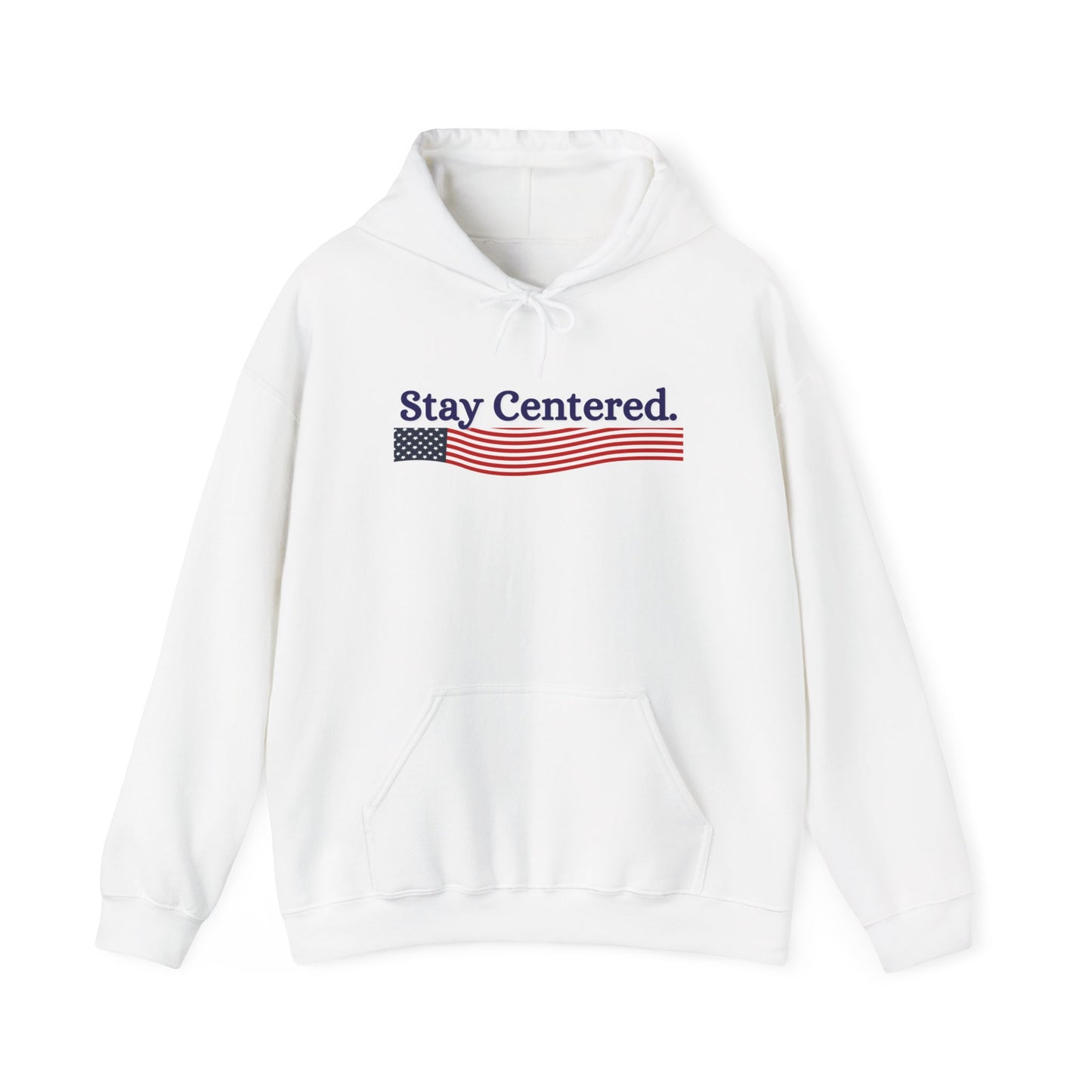 Stay Centered USA Hoodie - Unisex Heavy Blend Sweatshirt