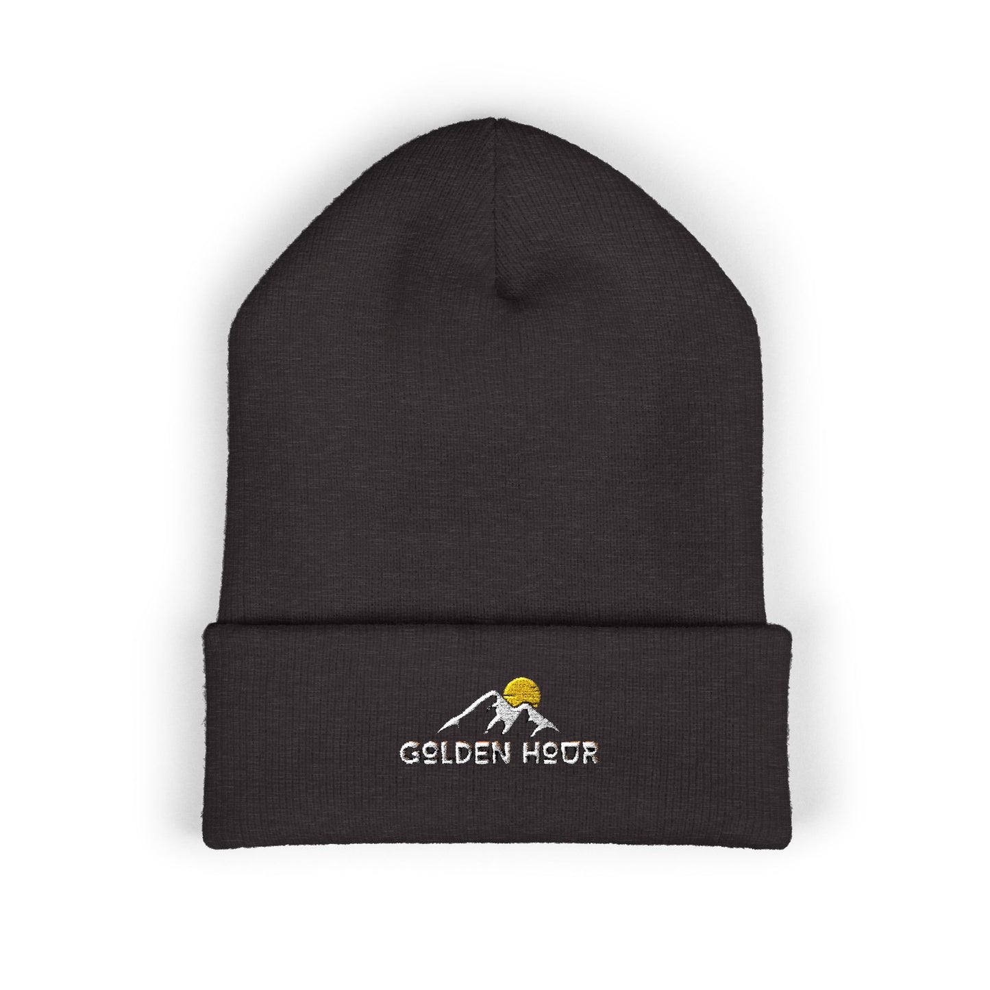 Golden Hour Embroidered Cuffed Beanie