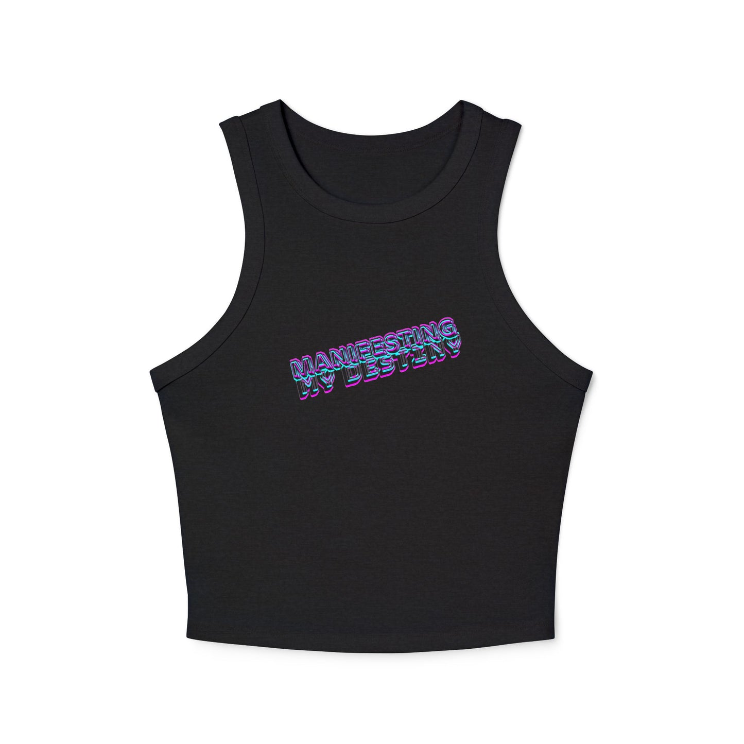 Manifesting My Destiny Women's Micro Rib Racer Tank Top