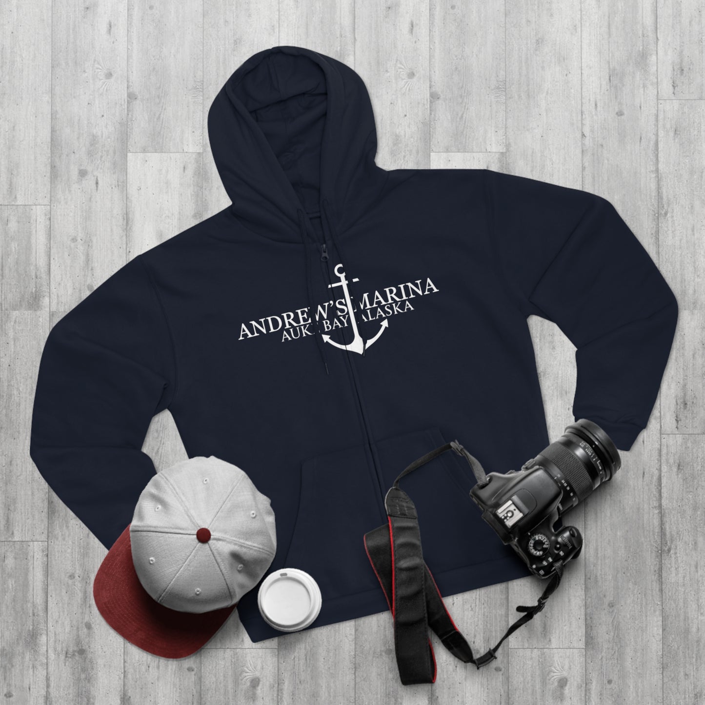 Andrew's Marina Unisex Hooded Zip Sweatshirt