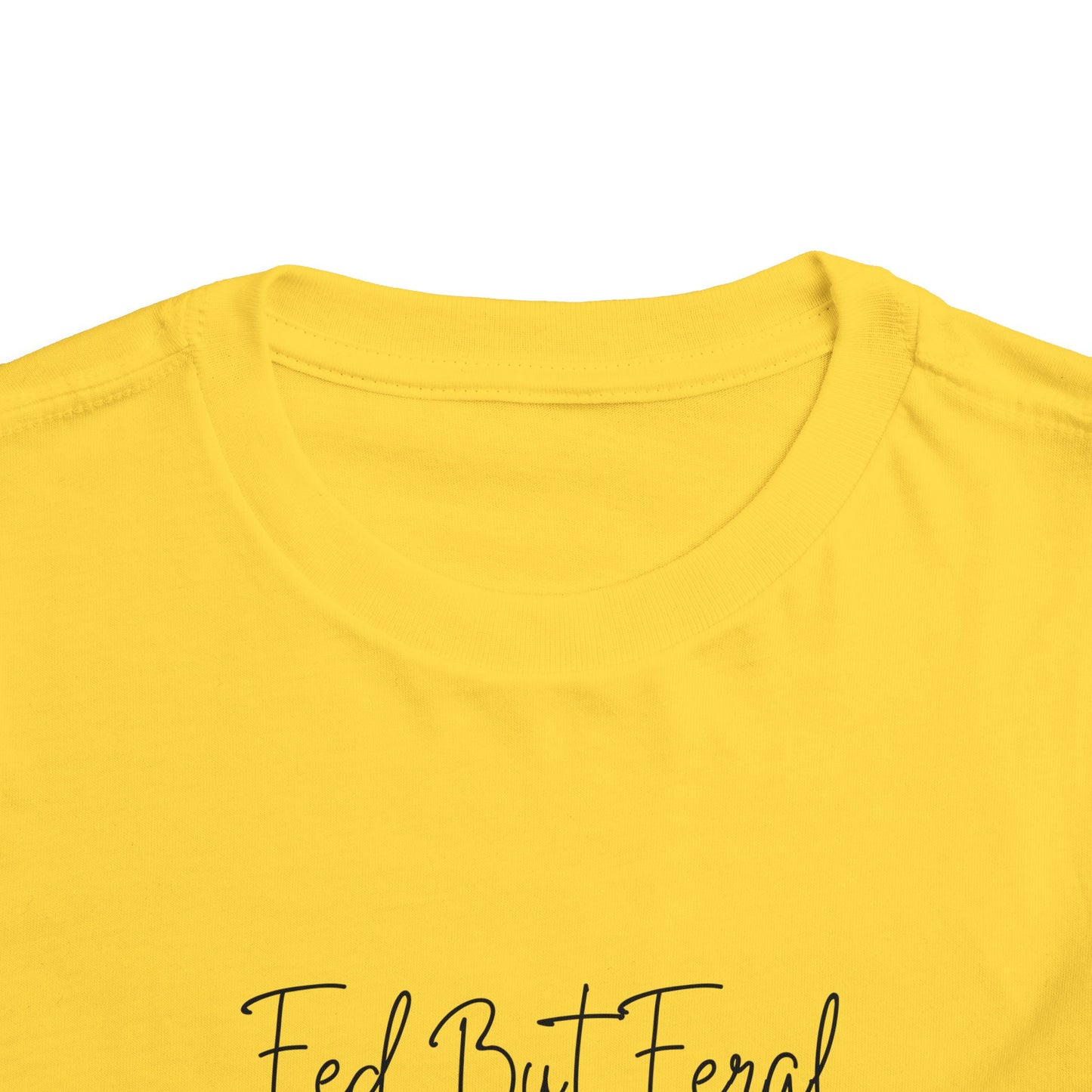 Fed But Feral Floral Toddler Short Sleeve Tee