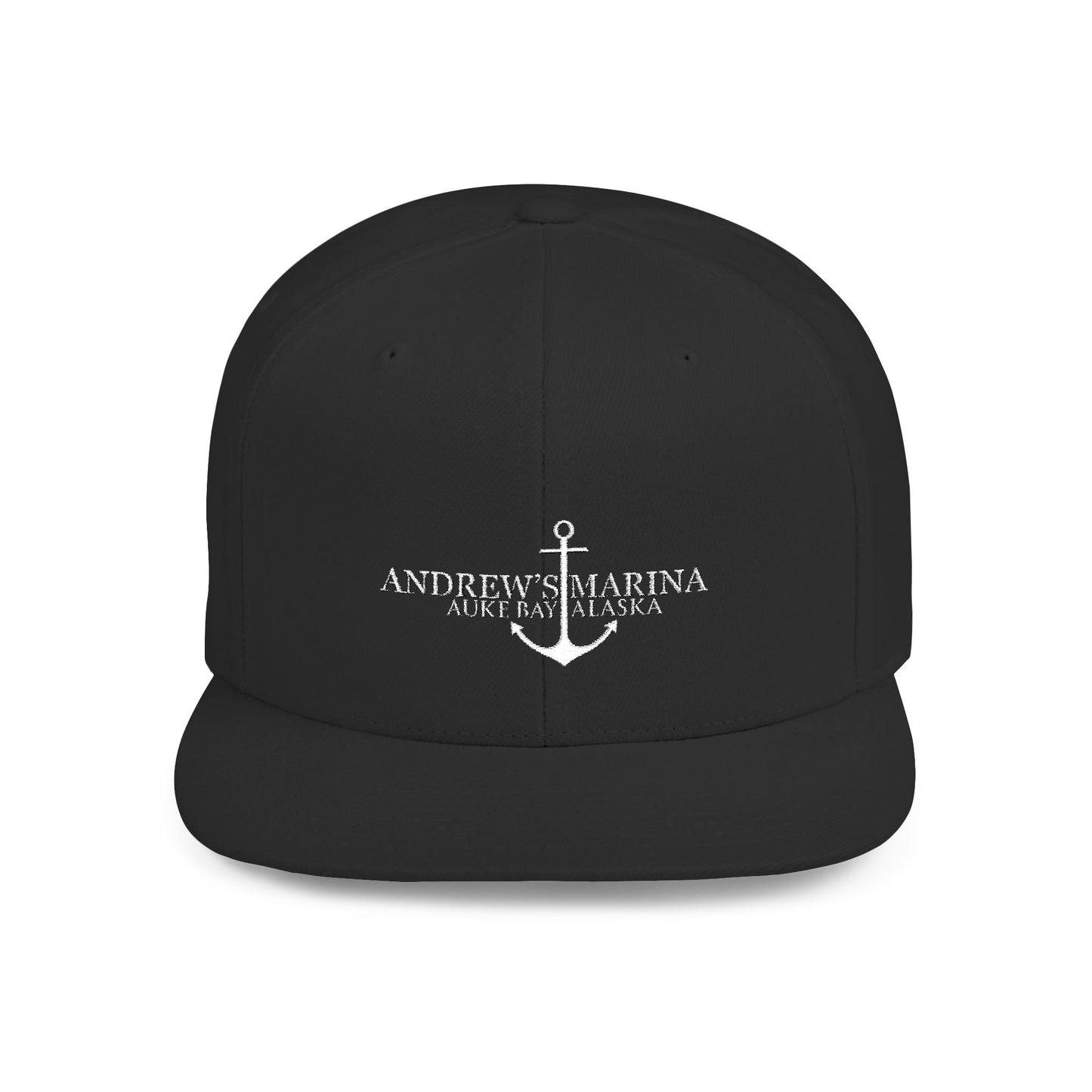 Stylish Flat Bill Snapback Hat with Anchor Design - Perfect for Summer Adventures