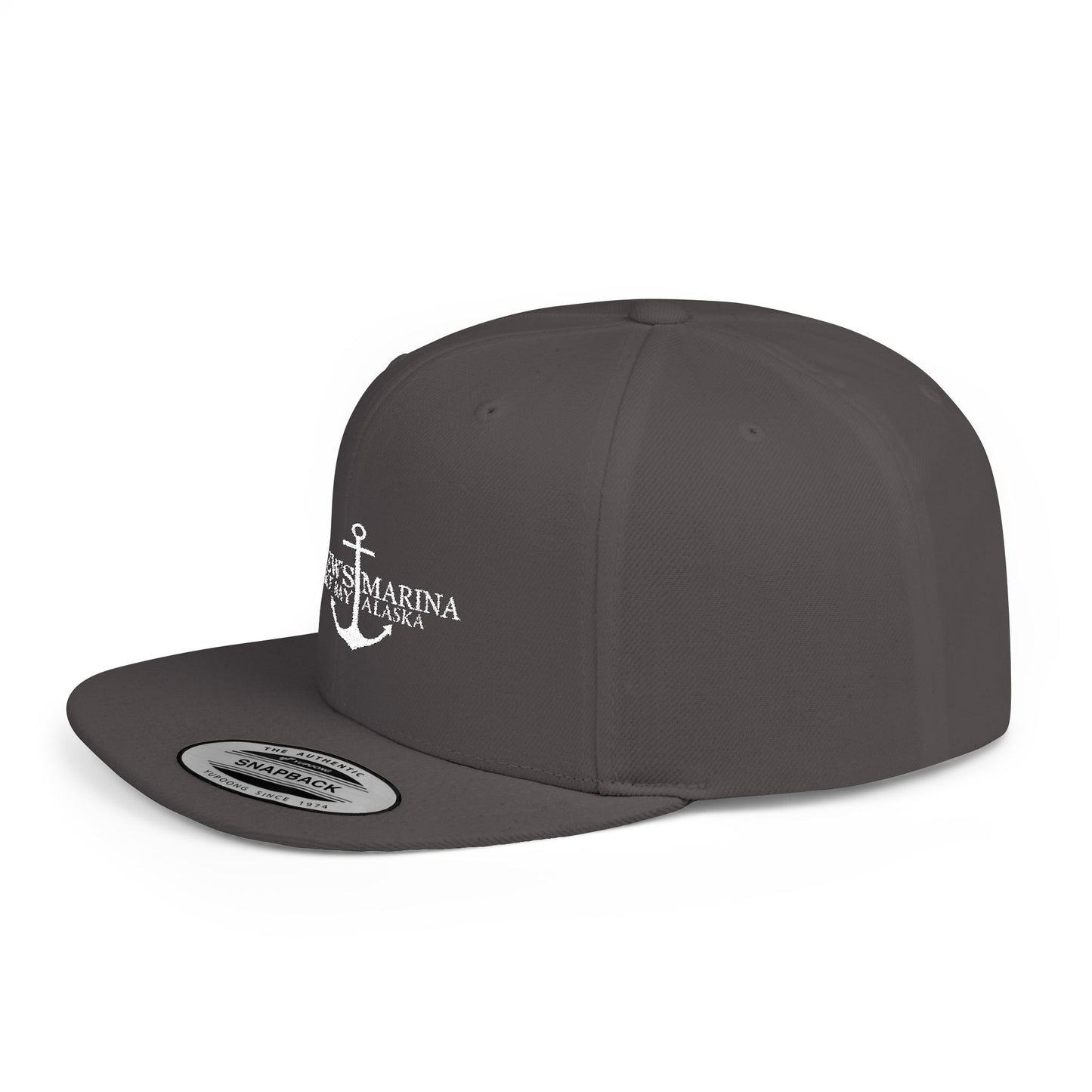 Stylish Flat Bill Snapback Hat with Anchor Design - Perfect for Summer Adventures