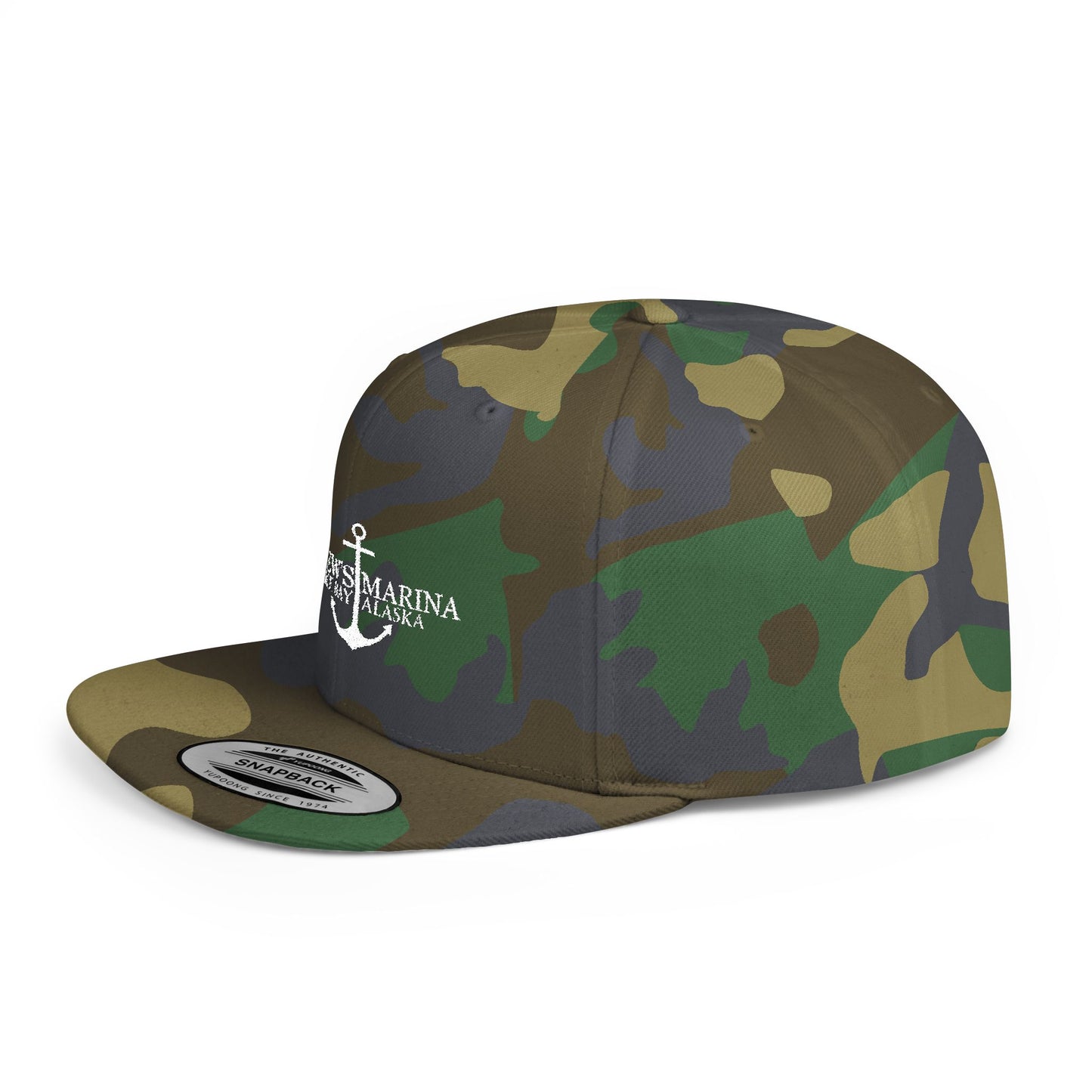 Stylish Flat Bill Snapback Hat with Anchor Design - Perfect for Summer Adventures