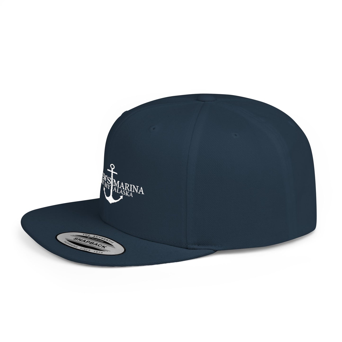 Stylish Flat Bill Snapback Hat with Anchor Design - Perfect for Summer Adventures