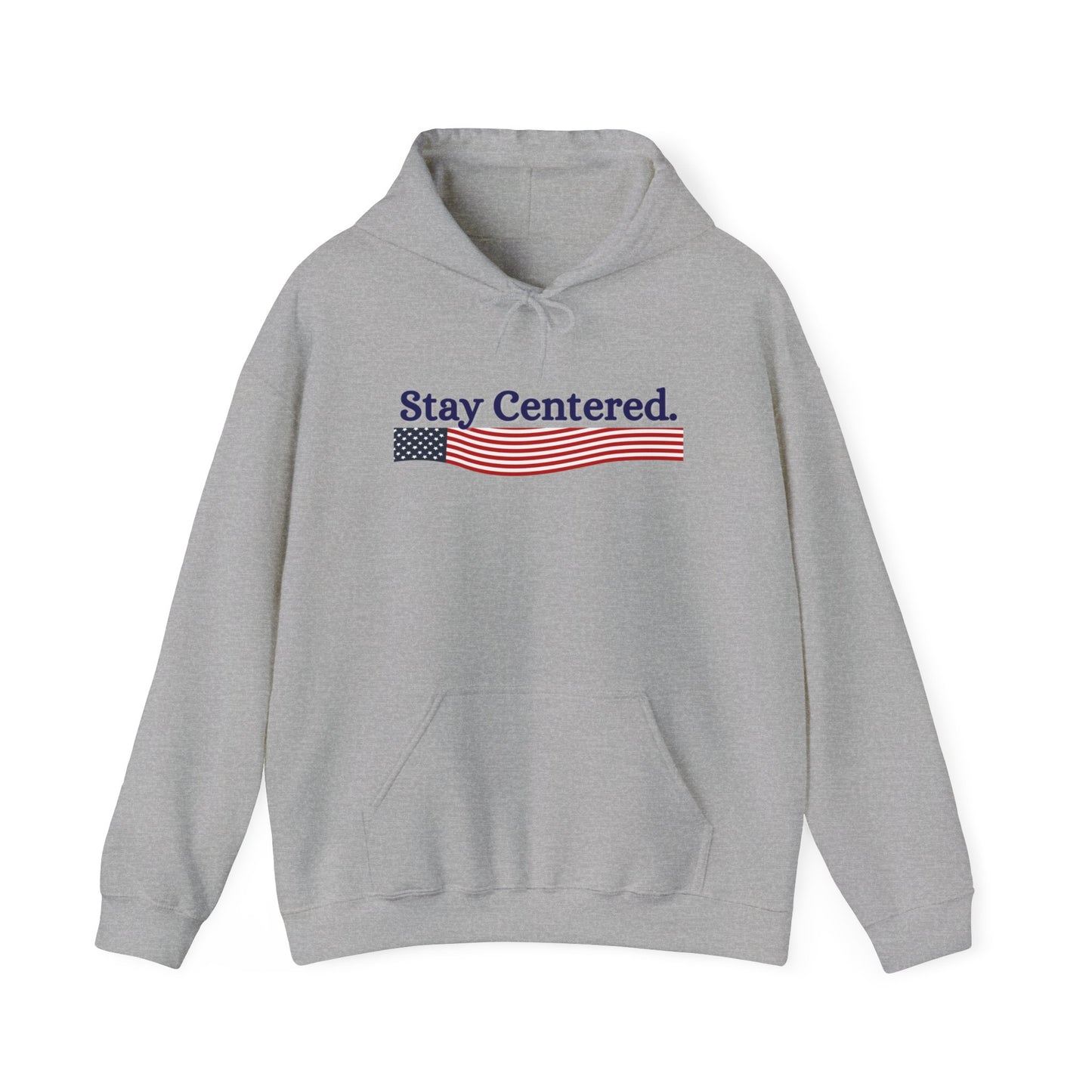 Stay Centered USA Hoodie - Unisex Heavy Blend Sweatshirt