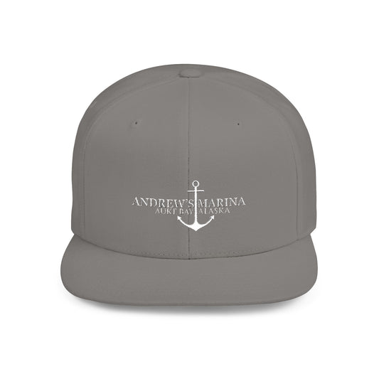 Stylish Flat Bill Snapback Hat with Anchor Design - Perfect for Summer Adventures