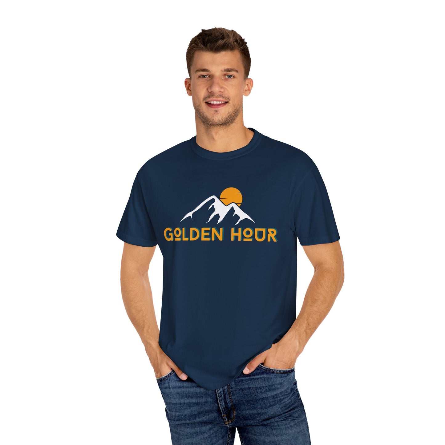 Golden Hour Mountain Unisex T-Shirt