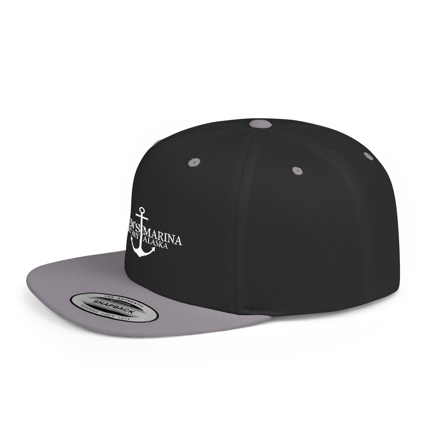 Stylish Flat Bill Snapback Hat with Anchor Design - Perfect for Summer Adventures